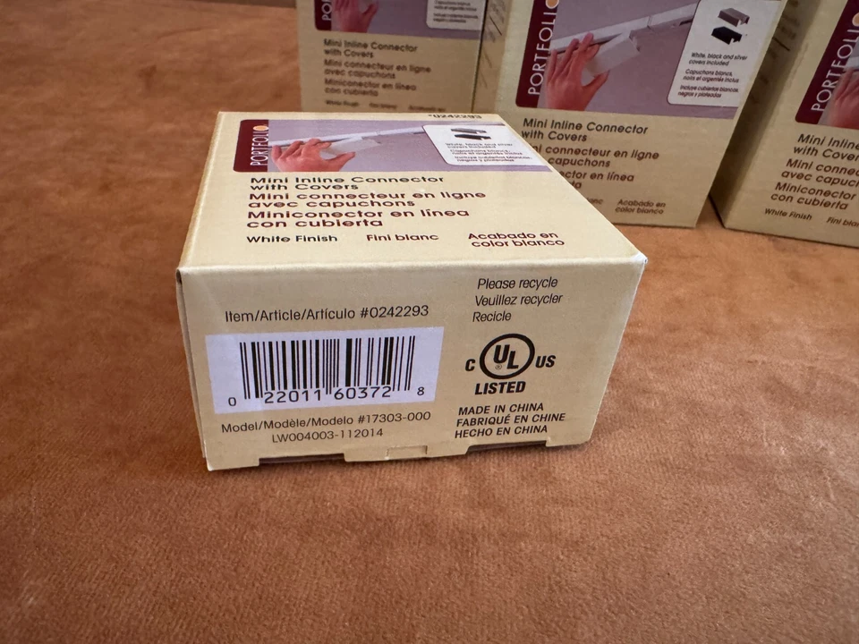 Lote de 8 Mini Conectores en Línea Portafolio 3 Cubiertas 0242293 Blanco Negro Plata Foto 3 de 4