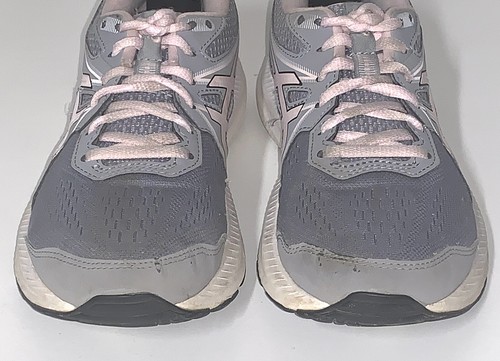 ASICS Gel Contend 7 Womens Size 8 Gray Pink Running Shoes 1012A911 - Picture 3 of 6
