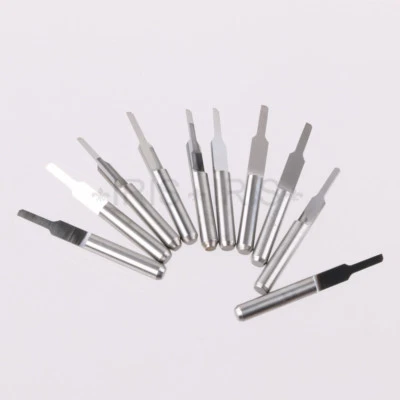 10x Parallel Carbide 1.5x6mm CNC PCB Milling Cutter Bit for Color Plates Acrylic