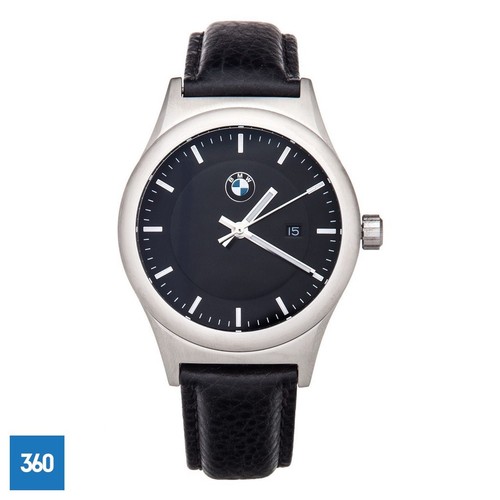 NUOVO ORIGINALE BMW Uomo Orologio da Polso Cinturino in Pelle Regalo in  Acciaio Inox 80262365447 | eBay