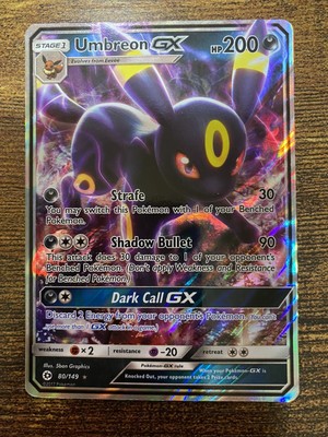 Pokemon Umbreon Gx 80 149 Sun Moon Base Full Art Ultra Rare Nm Ebay Pokemon Umbreon Gx 80 149 Sun Moon Base Full Art Ultra Rare Nm Ebay