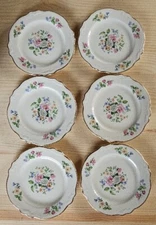 Homer Laughlin "Virginia Rose" Saucers Set Of 6 M52N8