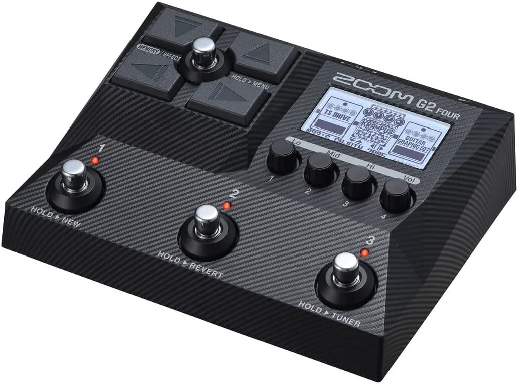 ZOOM G2X FOUR Guitar Multi Effects Pedal Equipped with multi