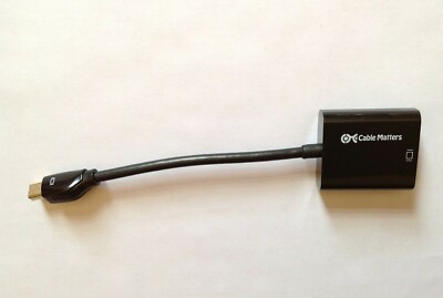  Mini Displayport to VGA Video Adapter Cable Converter For Macbook Air Pro