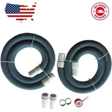 Professional 1 1/2" Swimming Pool Filter Hose Replacement Kit 6 Feet