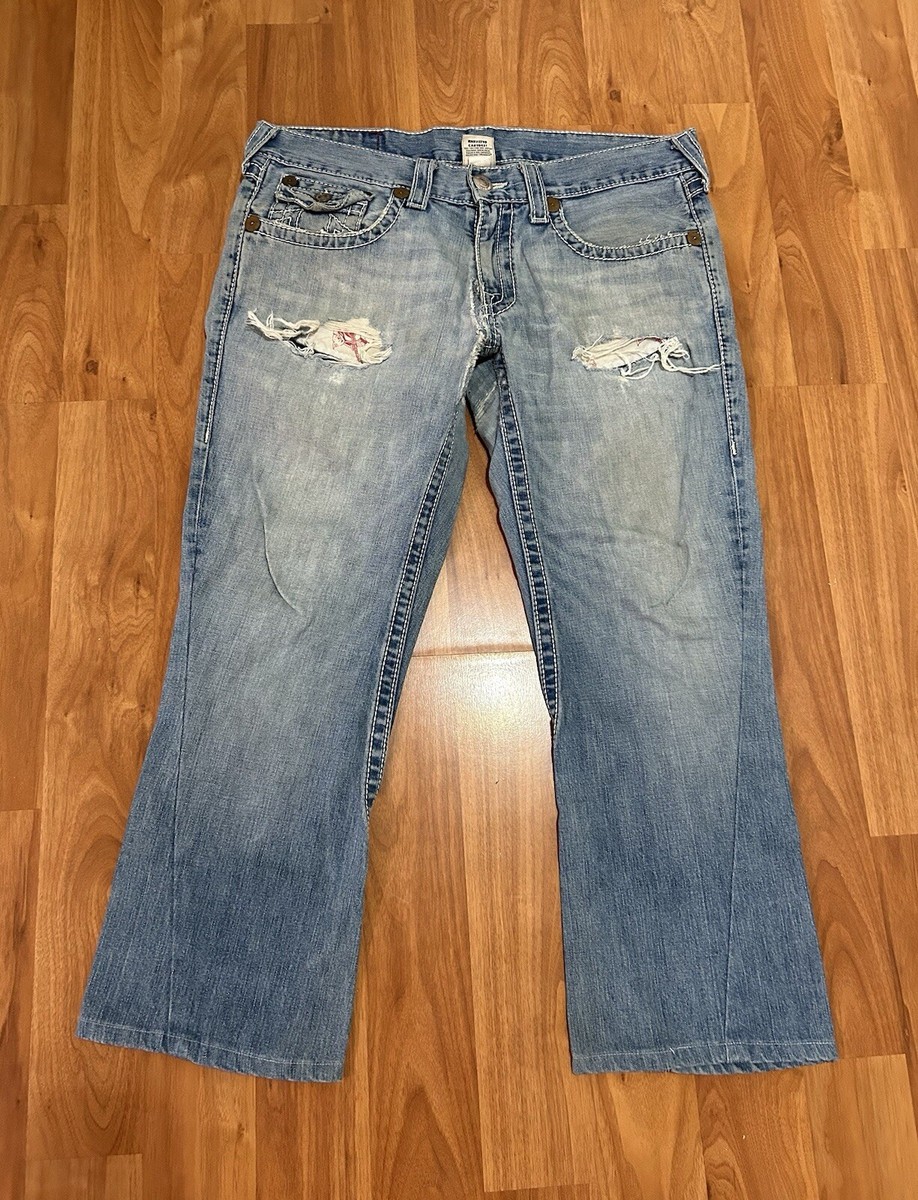 True Religion World Tour Rainbow Joey Denim Jeans Men's 36”x