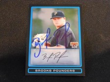 Pirates Brooks Pounders Signed 2009 Bowman Chrome Autograph Card #BDPP11  113