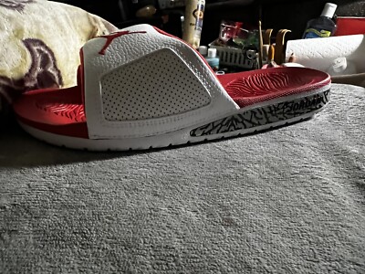 Jordan Hydro Slides Retro 3 Fire Red Mens Size 10 Slippers  display picture 1