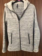 Kuhl Womens Hooded Fleece Jacket Grey Size Xs 6-8