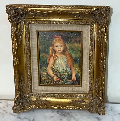 VINTAGE HAND-FINISHED PRINT ON CANVAS AFTER FRENCH ARTIST PIERRE-AUGUSTE RENOIR
