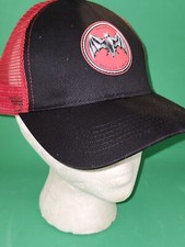 Bacardi Bat Logo Snapback Mesh Trucker Hat Red/Black. FREE SHIPPING