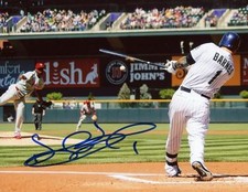 BRANDON BARNES COLORADO ROCKIES ACTION SIGNED 8X10 PHOTO W/COA