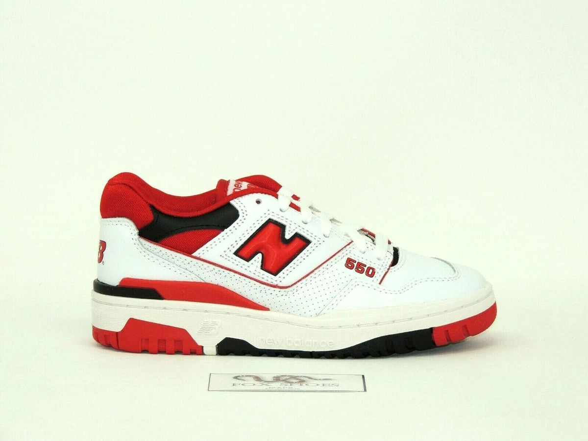 New balance 550 preto e cheap vermelho