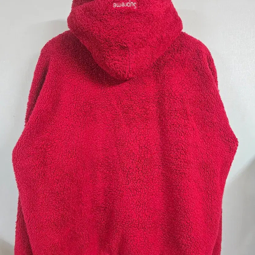 Nike x Supreme Red Fuzzy Hoodie - Men's Large thumbnail 8