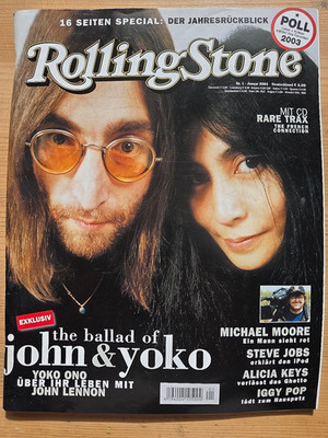 John Lennon, Yoko Ono, Iggy Pop - Rolling Stone Magazin Nr. 1 Januar 2004