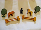 VTG Erzgebirge Village, Wooden Houses, Church?,  Trees, Fences, Person, Animals — photo 5