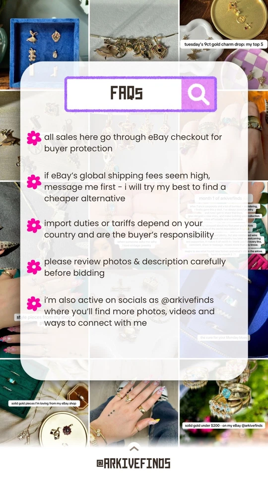 Colgante con dije de grano de café de oro macizo de 9 quilates | Vintage con sello 0,48 g Foto 3 de 3