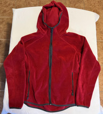 Columbia Women's Red Fleece Full Zip Fleece Jacket - Size L - Polyester