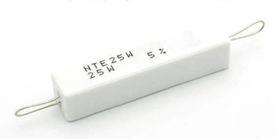 NTE 25W2D2, 2.2 Ohm 25 Watt Wirewound Ceramic Power Resistors 25W