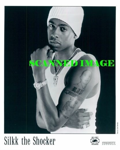 Press Photo: SLIKK THE SHOCKER 8x10 B&W