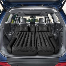 Inflatable SUV Air Mattress Bed Car Mattress, Double-Sided Flocking Travel Ca...