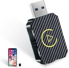 Portable Wireless CarPlay Auto Adapter - Convert Wired to Wireless in Seconds