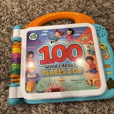 Leap Frog Learning Friends 100 Words About Places I Go Electronic Book 2021 Toy