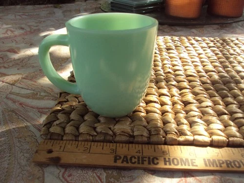 Vintage Fire King Jadeite Coffee Mug Unmarked "D" Handle New NOS from 2000