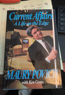 Maury Povich signed autographed hardcover book Current Affairs television