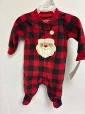 Carters Unisex Infant Baby Christmas Santa Footed Pajamas Sleep n Play Newborn