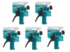 Watering Nozzle, Insulated Grip w/Threaded Front, Teal, Gilmour 857102-1011 5-PK