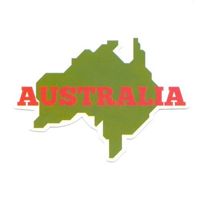 Australia Map Vinyl Sticker Decal Continent Souvenir Travel Gift Outback Art