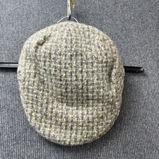 VTG Calder Moor mens tweed flat cap size medium pure new wool made in UK