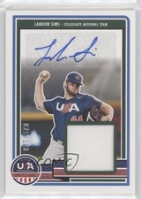 2023 USA Baseball Stars & Stripes Signature Materials /100 Landon Sims Auto 0j81