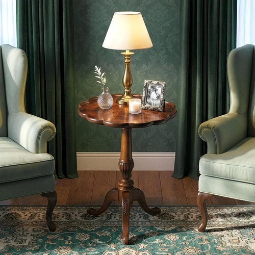 Butler Specialty Round Traditional Pedestal Table In Olive Ash Burl - Picture 3 of 5