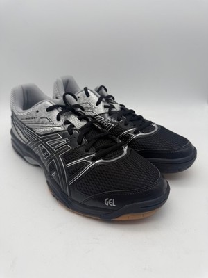 BRAND NEW ASICS Gel Rocket 7 B405N Black/Silver Volleyball Shoes Men s Size 10