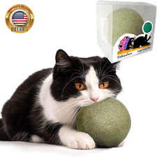 3.94 Inches Huge Catnip Ball for Indoor Cats -Giant Cat Toys for Kittens -Jumbo