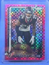 2025 Topps Chrome Football - Derek Stingley Hot Pink X-Fractor #116 Texans