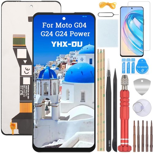 YHX OU 6,5 zwart display voor Motorola Moto G04 G24 G24 Power LCD scherm - Afbeelding 9 van 12