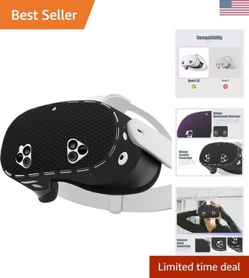Headset Shell Silicone Cover Compatible for Quest 3s, Upgraded Heat Dissipati...