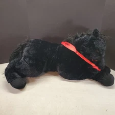 Hugfun International Jumbo Plush Black Horse 42" Hoof to Hoof Cowboy Farm *READ*