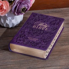 KJV Bible Giant Print 14 Point Purple Thumb Index BRAND NEW in Shrink Wrap!!!