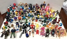 Huge Mixed Disney Lot Figures & Other Brands Cake Toppers Toys Varied Characters