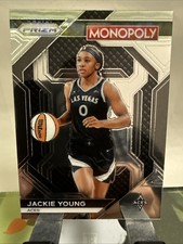 Jackie Young #WNBA15 Prizm Monopoly WNBA Basketball 2024 Las Vegas Aces