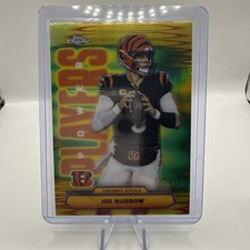 Topps 2025 Chrome Power Players Joe Burrow Yellow Refractor 152/275 Bengals