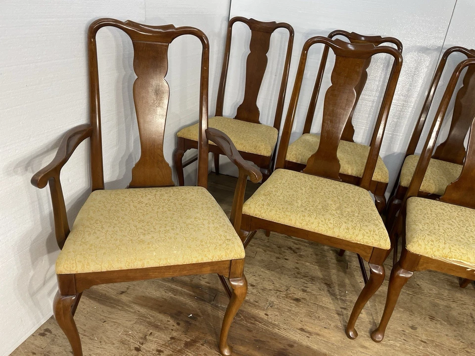 Juego de 8 sillas de comedor THOMASVILLE MUEBLES estilo tradicional cerezo Foto 2 de 4