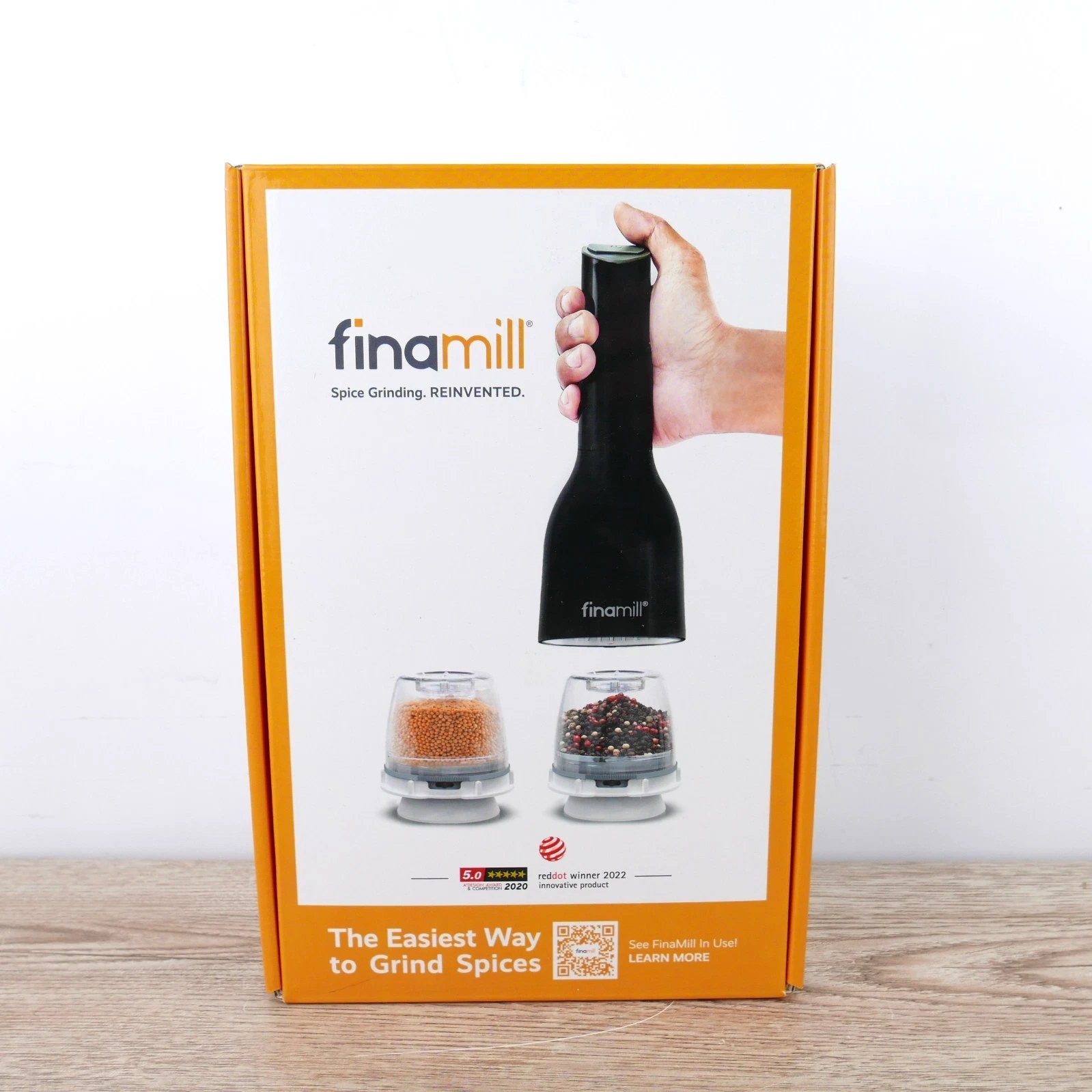 FinaMill Spice Grinder w/2 x FinaPods PRO Plus/New- Open Box Tested