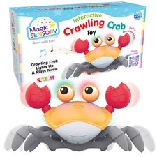 Magic Sensory Interactive Crawling Crab Orange 