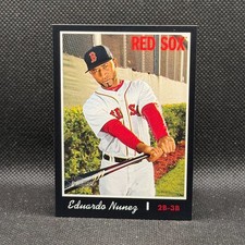 2019 Topps Heritage BLACK BORDER - #340 EDUARDO NUNEZ (NM / Mint) - Red Sox