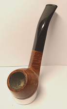 Tabakpfeife Brebbia Pura 626 Long Natural Briar Pfeife beraucht gebraucht Pipe